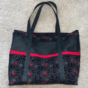Black spider tote HANDMADE